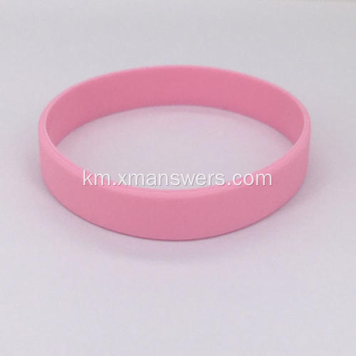 ខ្សែដៃកៅស៊ូ Silicone Wristband សម្រាប់ Party ជាប់បានយូរ